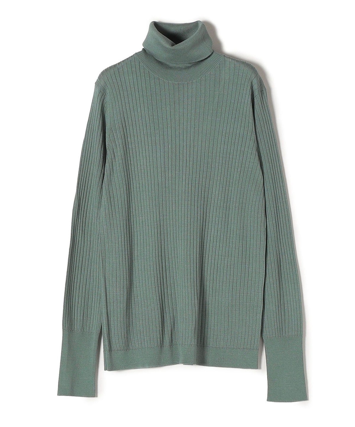 SHIPS Primary Navy Label:シルクカシミヤタートルネック