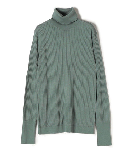 SHIPS Primary Navy Label:シルクカシミヤタートルネック