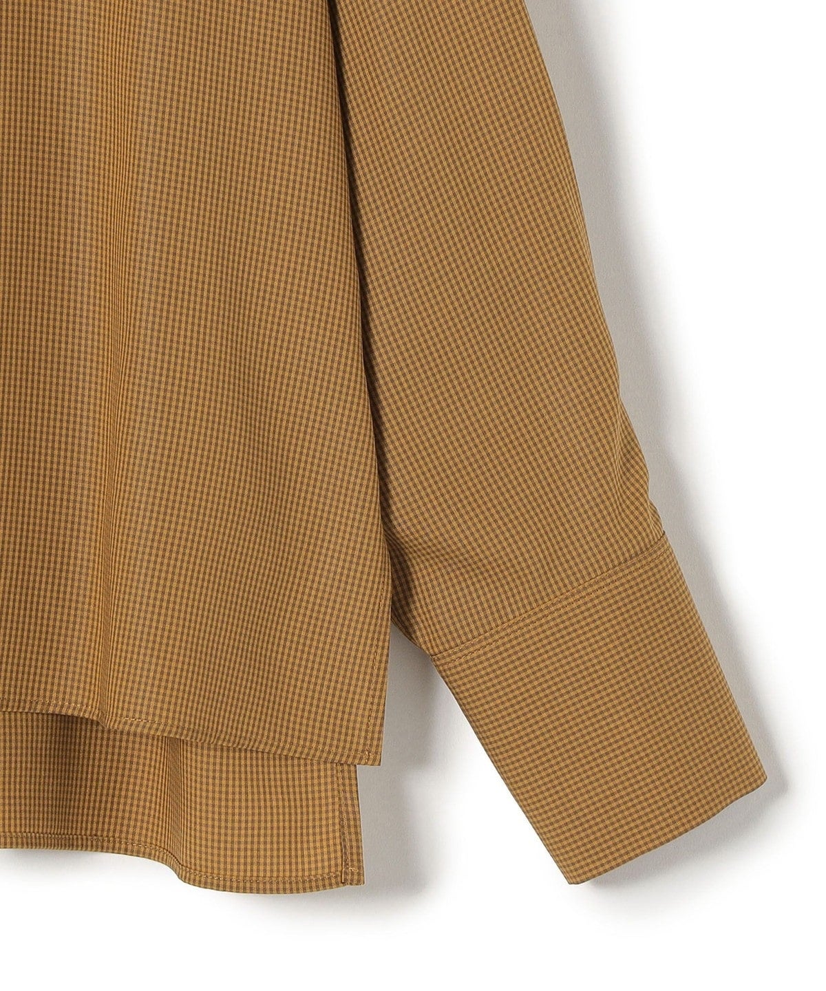 〈手洗い可能〉SOMELOS ラッフル ブラウス チェック/ソリッド