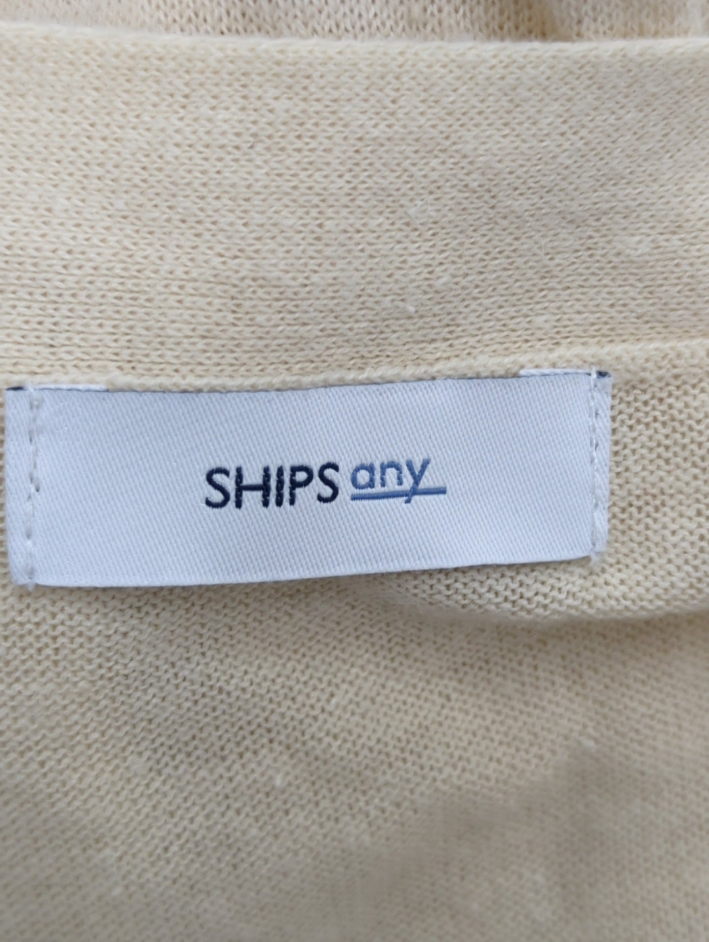 SHIPS any: リネン ミックス Vネック カーディガン〈抗菌防臭〉