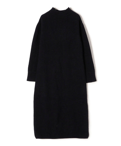 〈手洗い可能〉7Gウールカシミヤ片畦ワンピース