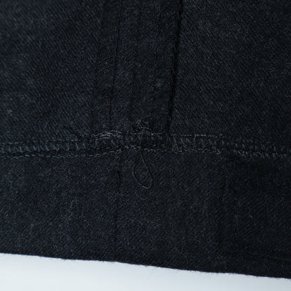 SD: 【CANONICO】ライト サキソニー ソリッドノープリーツ パンツ(ダークグレー)