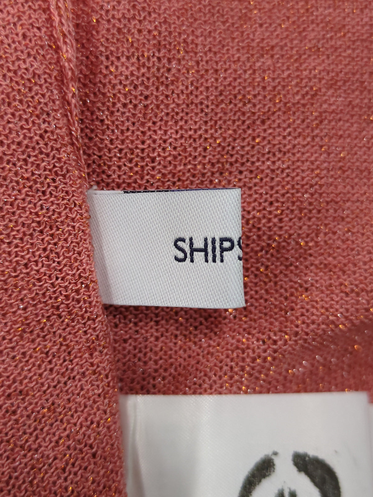 SHIPS any:〈手洗い可能〉シアー ラメ フリルカラー ニット