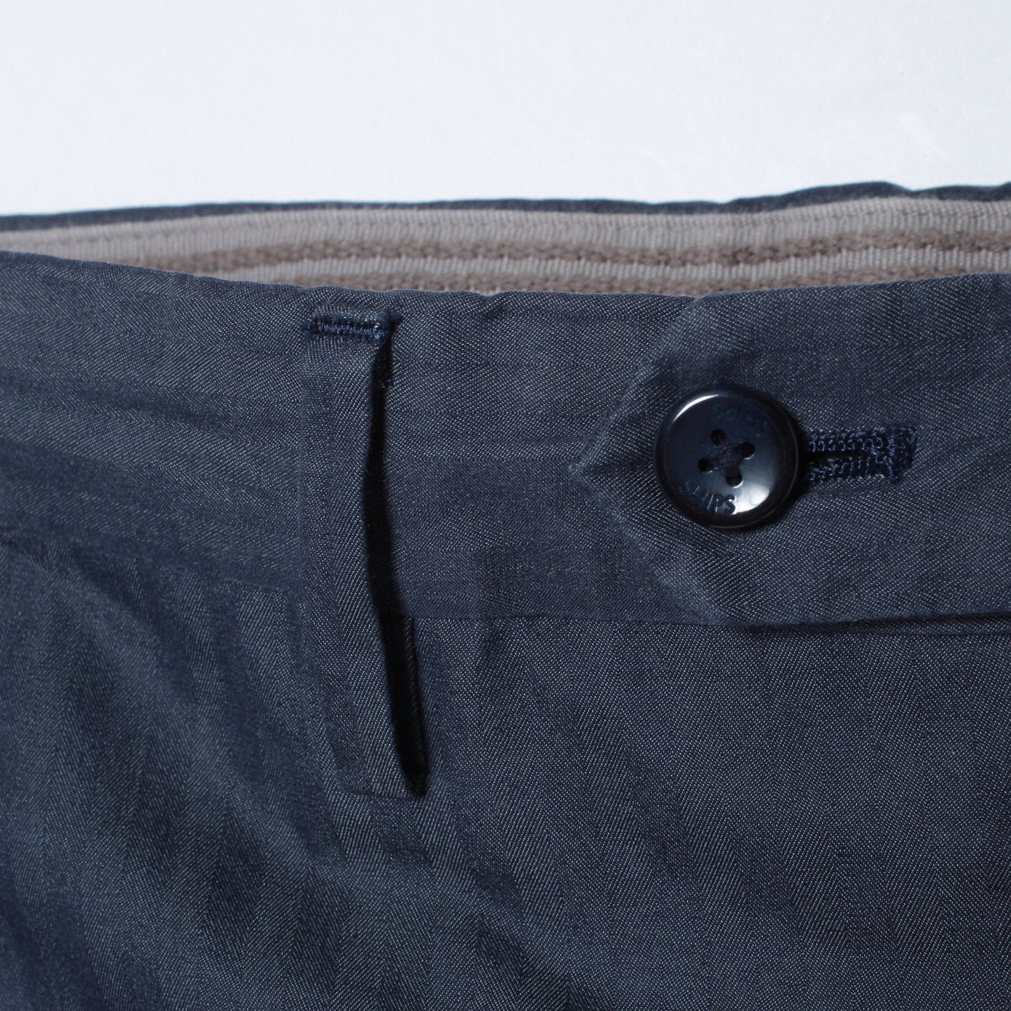 SD: 【ストレッチ】 コットン ヘリンボーン ドレスチノパンツ (ネイビー)