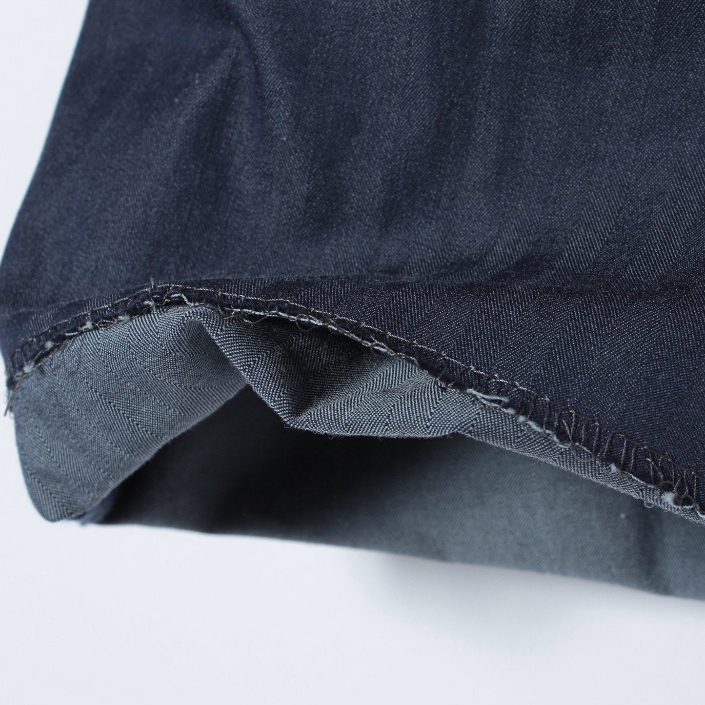 SD: 【ストレッチ】 コットン ヘリンボーン ドレスチノパンツ (ネイビー)