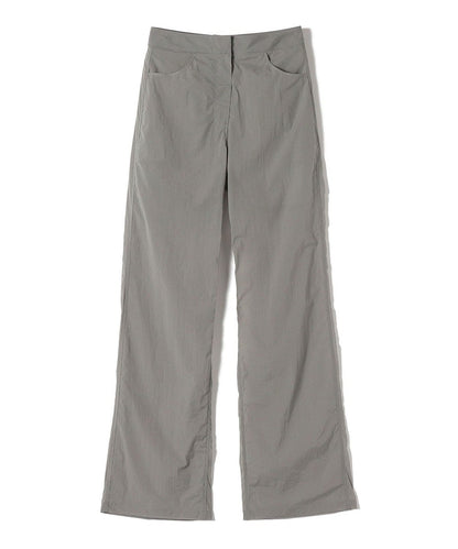 AMOMENTO:リバーシブル シアー ストレート パンツ