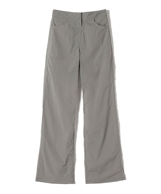 AMOMENTO:リバーシブル シアー ストレート パンツ