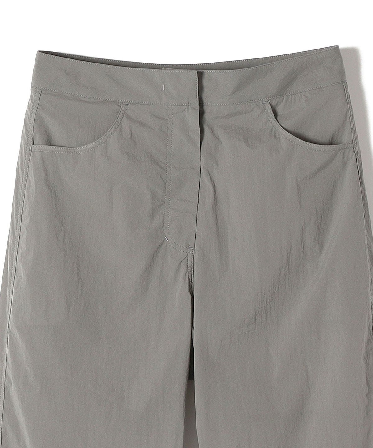 AMOMENTO:リバーシブル シアー ストレート パンツ