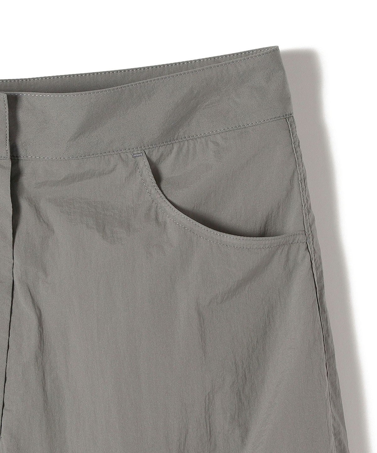 AMOMENTO:リバーシブル シアー ストレート パンツ