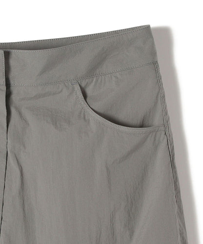 AMOMENTO:リバーシブル シアー ストレート パンツ