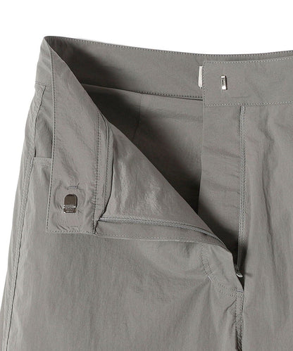 AMOMENTO:リバーシブル シアー ストレート パンツ