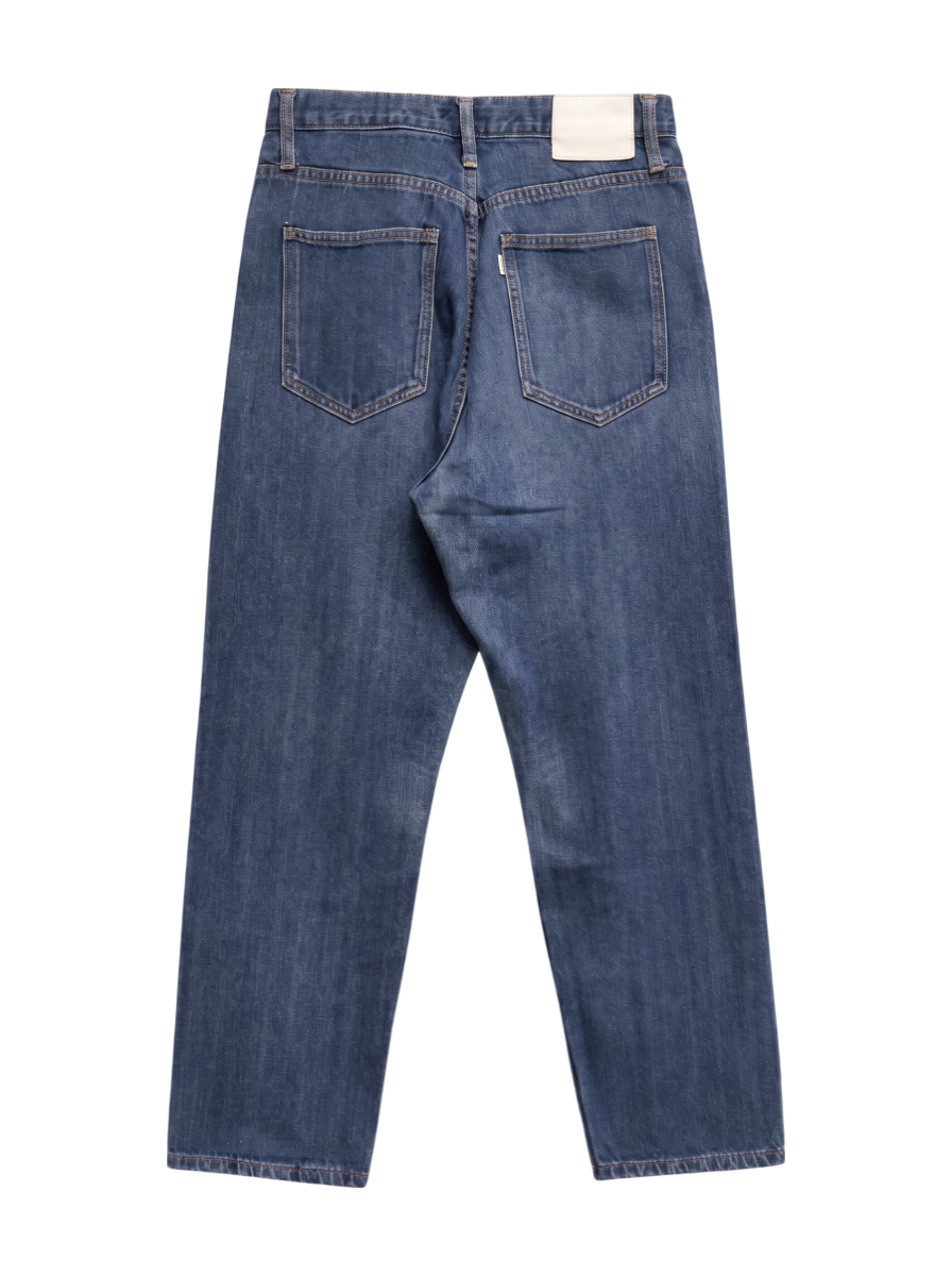 SHIPS any:〈ウォッシャブル〉ハイライズ ストレート デニムパンツ［SHIPS any DENIM］
