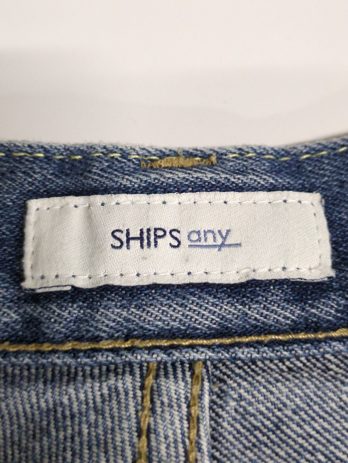 SHIPS any:〈ウォッシャブル〉ハイライズ ストレート デニムパンツ［SHIPS any DENIM］