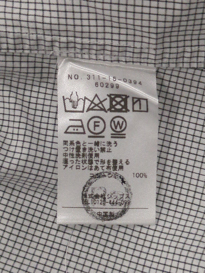 Primary NavyLabel:ミニチェックフリルブラウス
