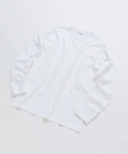 SHIPS: 抗菌・防臭 NANO-FINE(R) ハイゲージ クルーネック Tシャツ (ロンT)