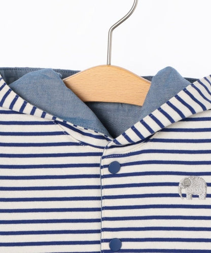 SHIPS KIDS:リバーシブル ボーダー マント 2018SS