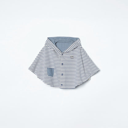 SHIPS KIDS:リバーシブル ボーダー マント 2018SS