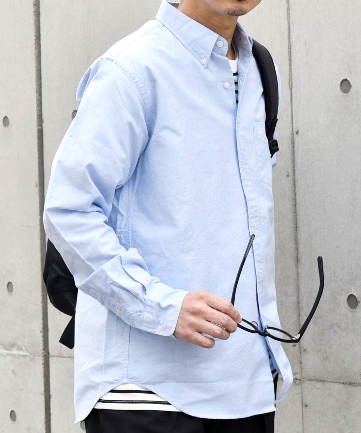 SHIPS any: COTTON USA ワンポイント ロゴ 刺繍 オックス ボタンダウン シャツ 24SS