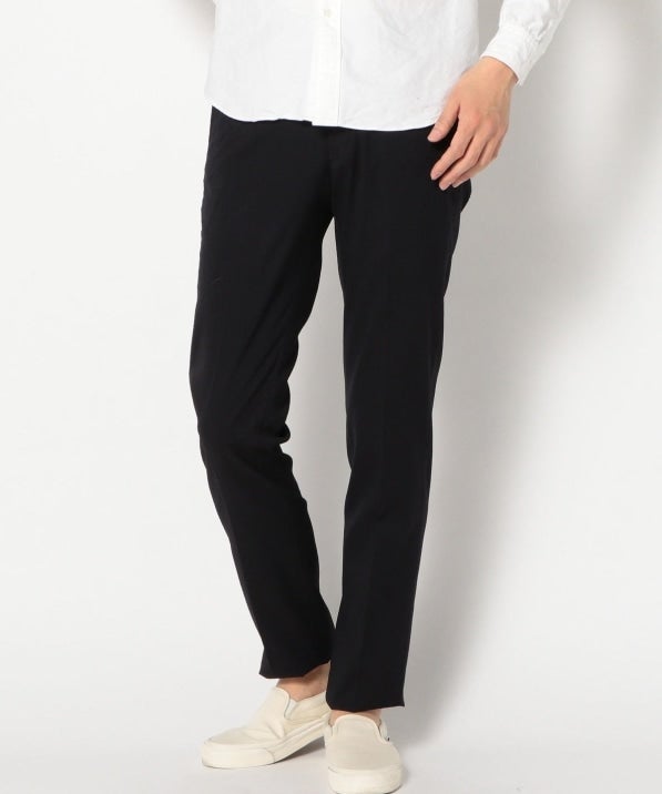 SHIPS: セットアップ GENTLE WOOL シアサッカー ノープリーツ パンツ
