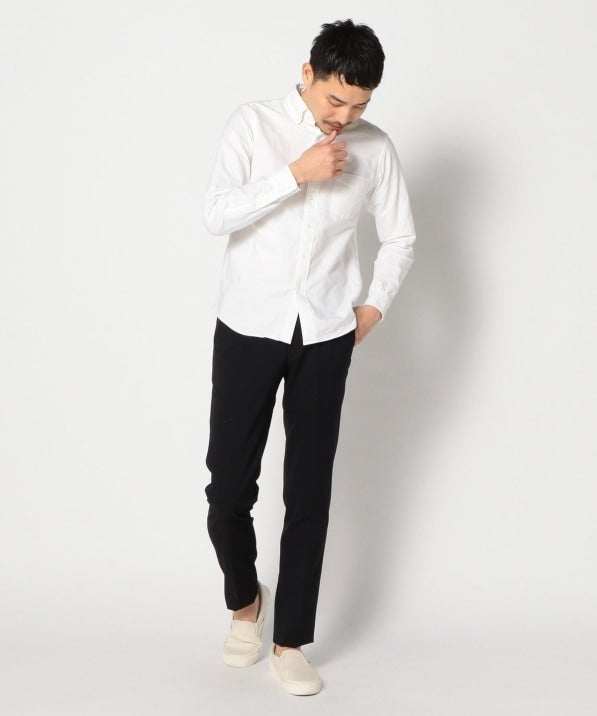 SHIPS: セットアップ GENTLE WOOL シアサッカー ノープリーツ パンツ