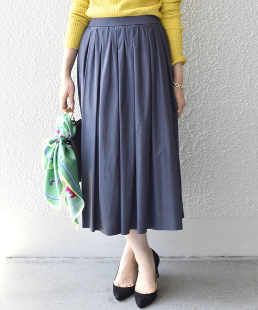 〈手洗い可能〉カラーボリュームスカート