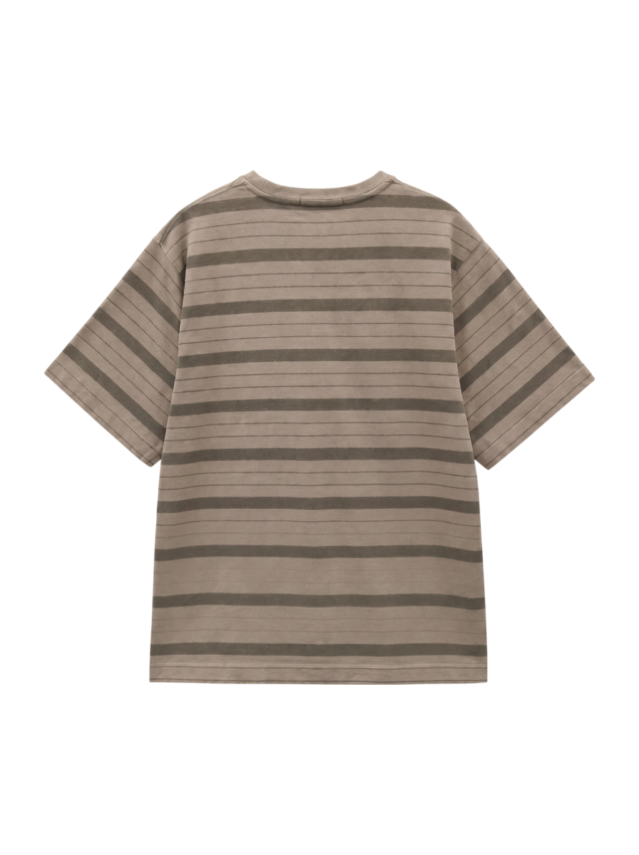 SHIPS: プレーティング ボーダー ロングスリーブ Tシャツ (ロンT)
