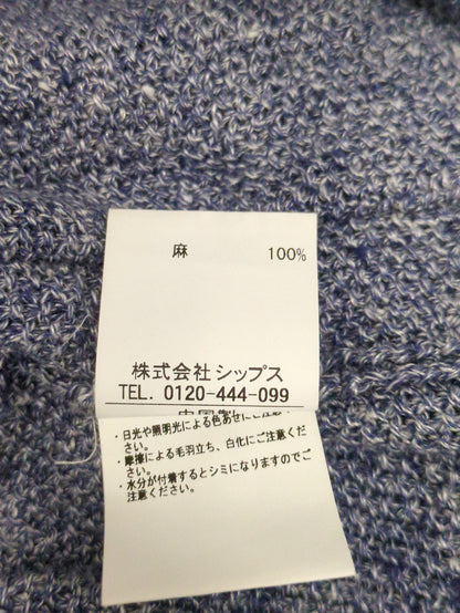 SHIPS: 7ゲージ ピケ 2ボタン ニットジャケット