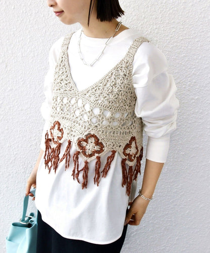 LOGAN KNITTING MILLS:〈手洗い可能〉モール ビスチェ