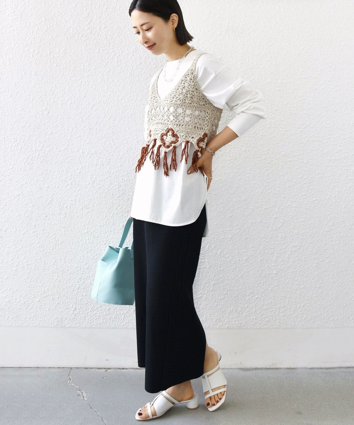 LOGAN KNITTING MILLS:〈手洗い可能〉モール ビスチェ