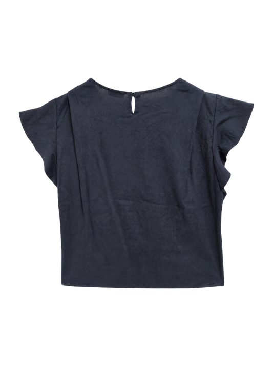 SHIPS:LNN/RY RUFFLE SLEEVE BL