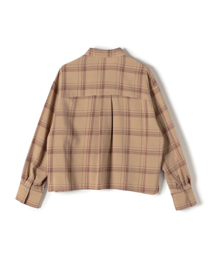 SHIPS Colors:〈洗濯機可能〉シャドー チェック クロップド シャツ