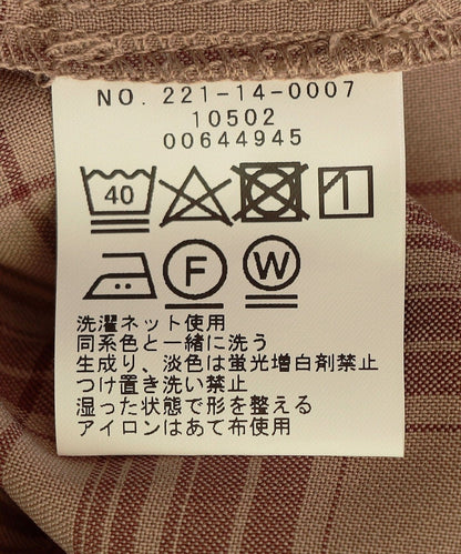 SHIPS Colors:〈洗濯機可能〉シャドー チェック クロップド シャツ