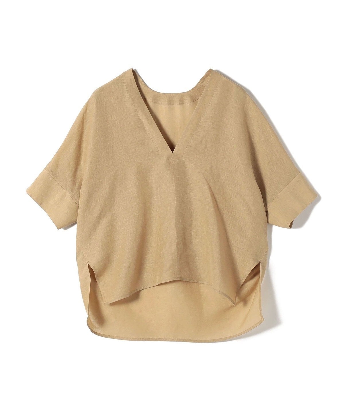 【一部WEB限定】〈手洗い可能〉IMPERIAL LINEN スキッパー ブラウス