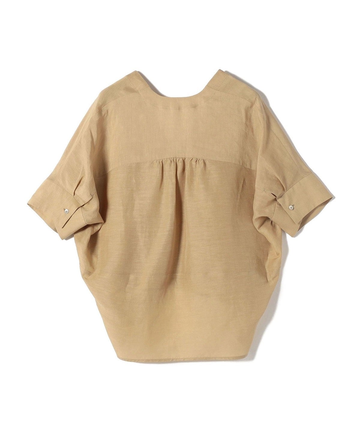【一部WEB限定】〈手洗い可能〉IMPERIAL LINEN スキッパー ブラウス