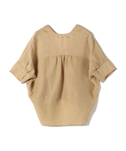 【一部WEB限定】〈手洗い可能〉IMPERIAL LINEN スキッパー ブラウス