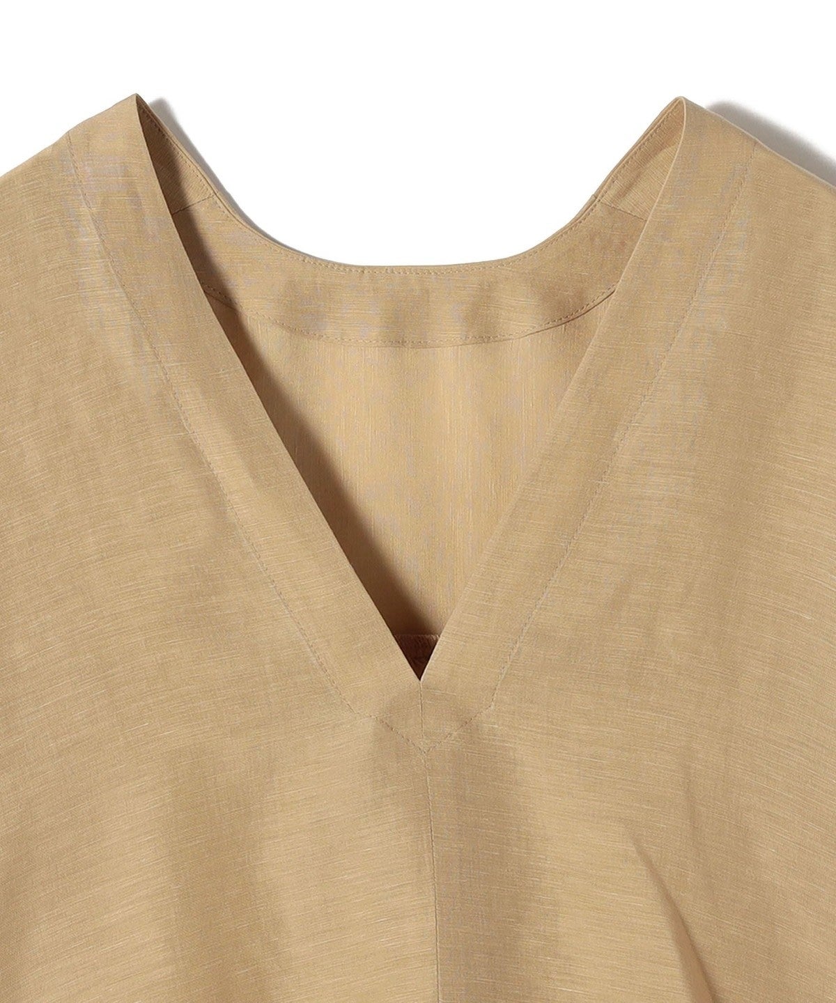 【一部WEB限定】〈手洗い可能〉IMPERIAL LINEN スキッパー ブラウス