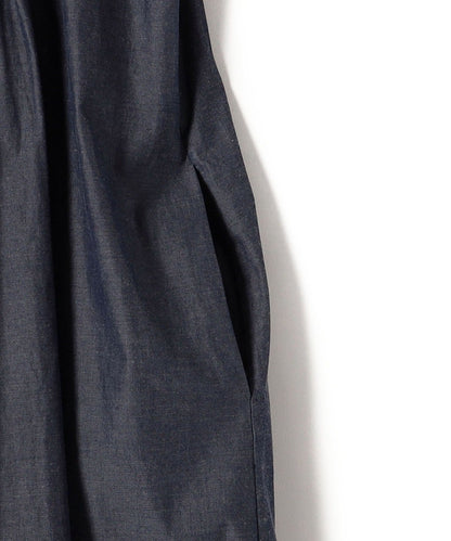 Primary NavyLabel:〈手洗い可能〉デニム シャンブレー ピンタック ワンピース