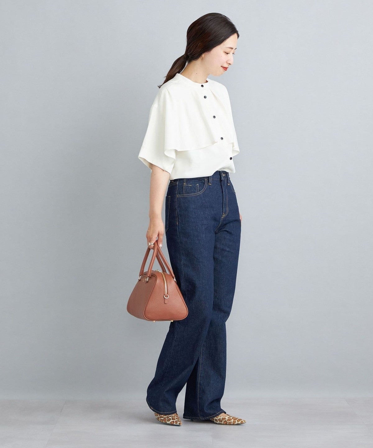 〈洗濯機可能〉11.5oz デニムセミフレアパンツ