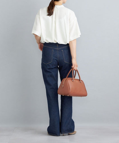 〈洗濯機可能〉11.5oz デニムセミフレアパンツ