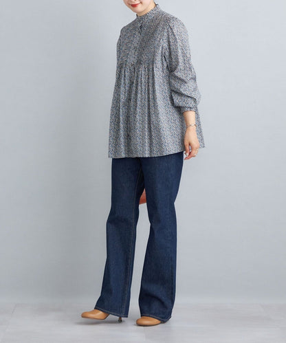 〈洗濯機可能〉11.5oz デニムセミフレアパンツ