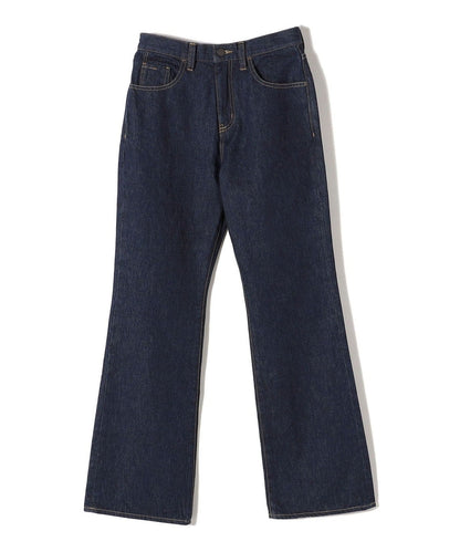 〈洗濯機可能〉11.5oz デニムセミフレアパンツ
