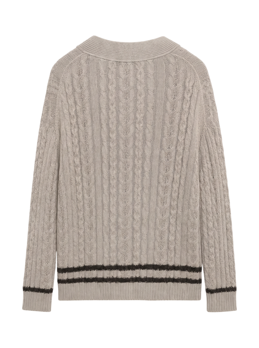 PrimaryNavyLabel:シルクリネンクリケットカーディガン