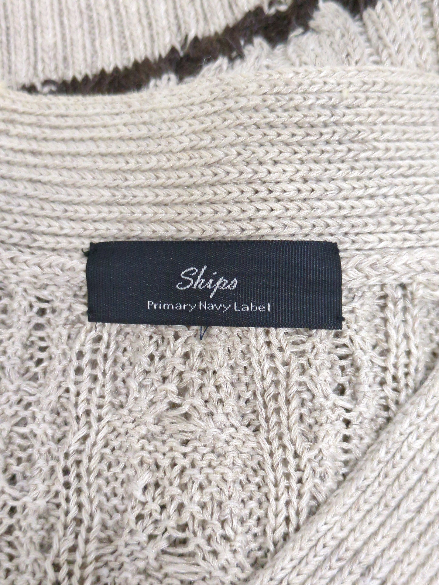 PrimaryNavyLabel:シルクリネンクリケットカーディガン