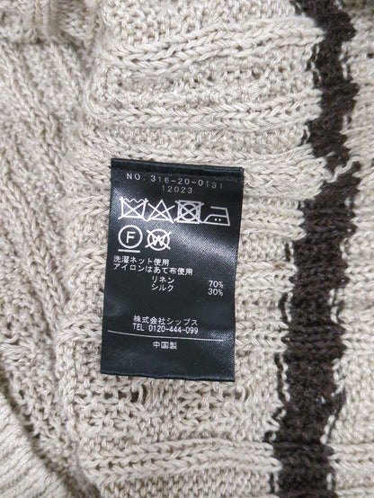 PrimaryNavyLabel:シルクリネンクリケットカーディガン