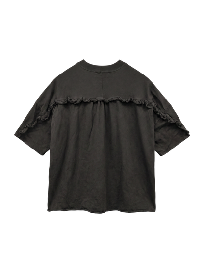 〈洗濯機可能〉バック フリル 半袖 Tシャツ