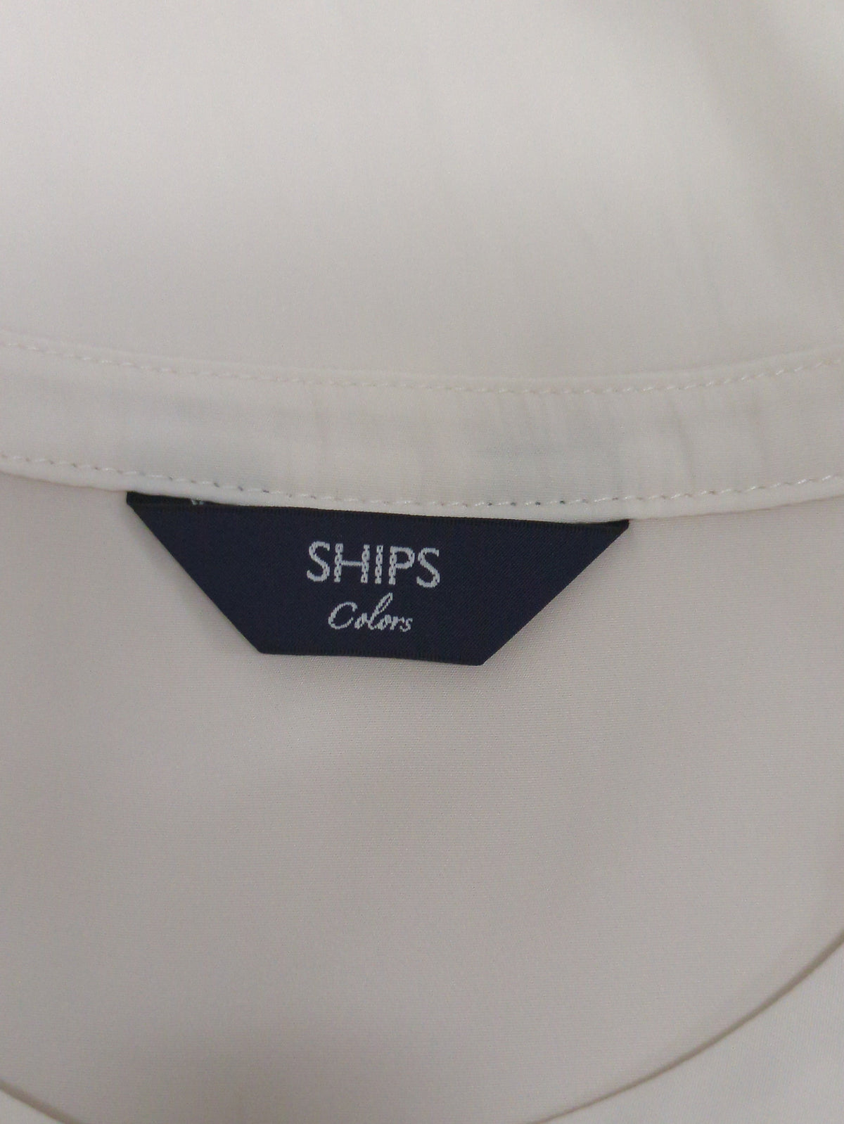 SHIPS Colors:〈洗濯機可能〉サテン ギャザー 5分袖 シャツ
