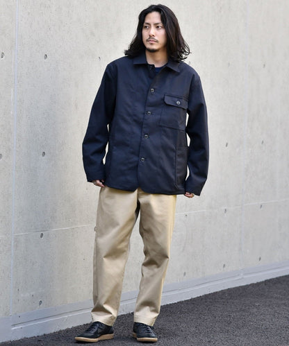 SHIPS: MADE IN USA LAPD ウールサージ カバー ブルゾン