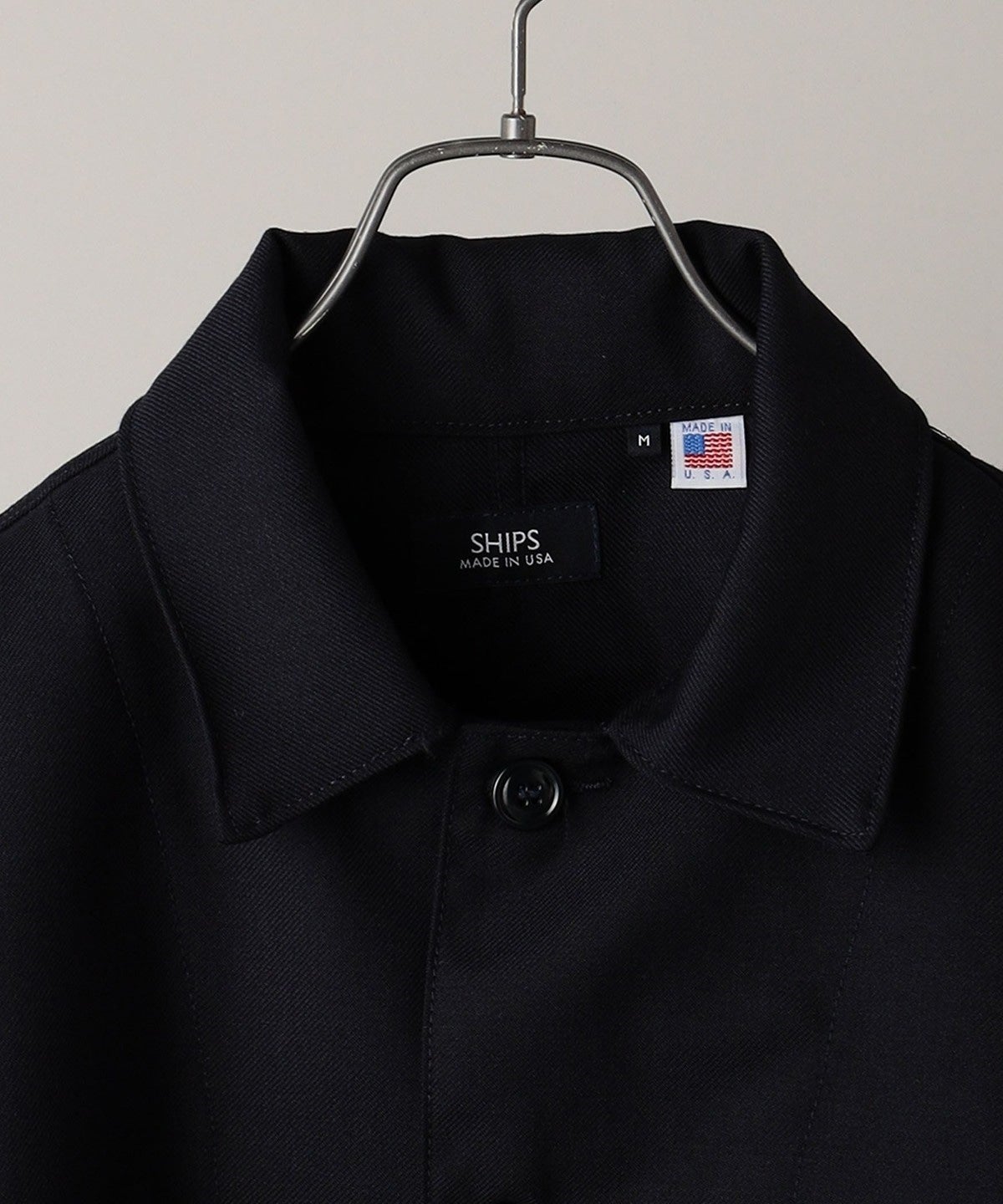 SHIPS: MADE IN USA LAPD ウールサージ カバー ブルゾン