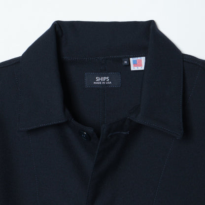 SHIPS: MADE IN USA LAPD ウールサージ カバー ブルゾン