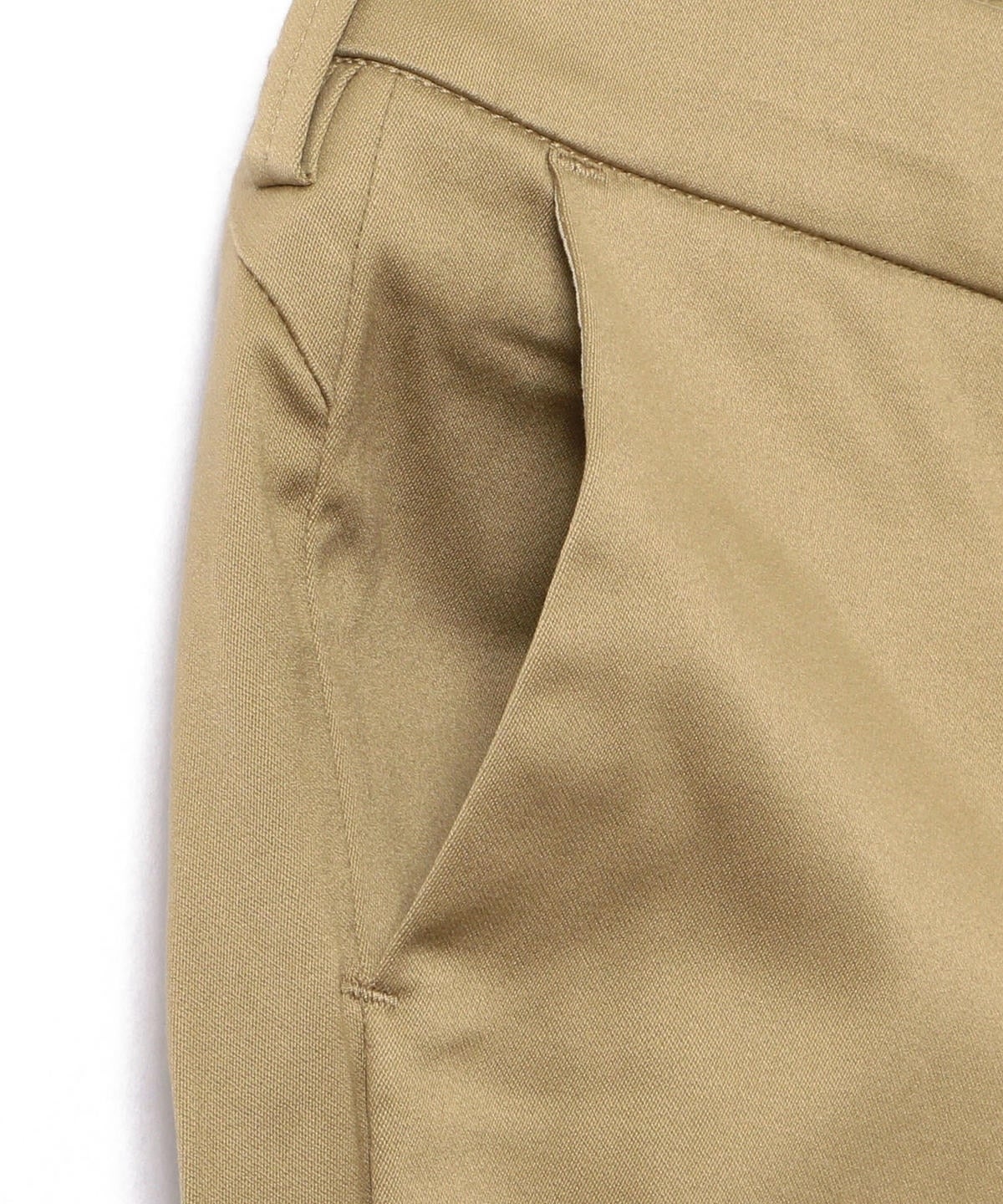 BELLINI:コットンサテンテーパードパンツ